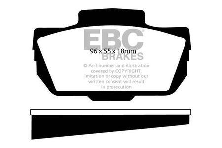 DP4149R - Sada brzdových destiček Série YELLOWSTUFF EBC Brakes