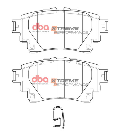 DBA Brake Pads Xtreme Performance zadní brzdové destičky - DB15044XP