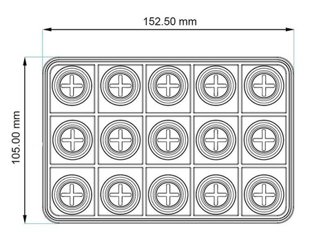 Klávesnice CAN Ecumaster - 15 kláves RGB