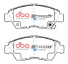 Přední brzdové destičky DBA Brake Pads Street Series Ceramic - DB1662SS HONDA Civic 5th Gen EG5 EG6 EG8 EG9 EH9 6th EJ9 EK1 EK3 EK4 MB2 MB3 MB4 7th EP2 ES4 ES5 ES9 EU5 EU6 EU7 EU8 8th FD CRX Del Sol EG2 EH6 Coupe EJ6 EJ8 EM1 EM2 Domani MB5 Integra Not UK