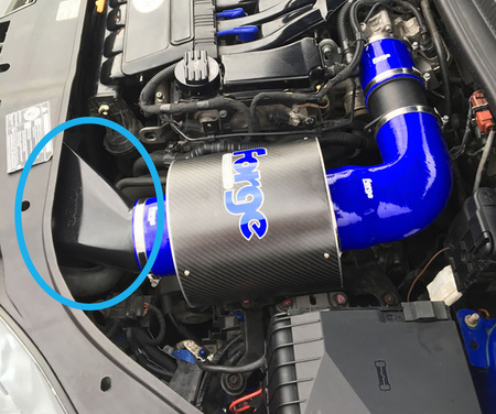 Náhradní nasávací nástavec pro sací kit Mk5 VW Golf R32