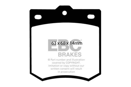 DP138 - Sada brzdových destiček Série ULTIMAX2 EBC Brakes