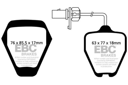 DP31094C - Sada brzdových destiček Série REDSTUFF EBC Brakes