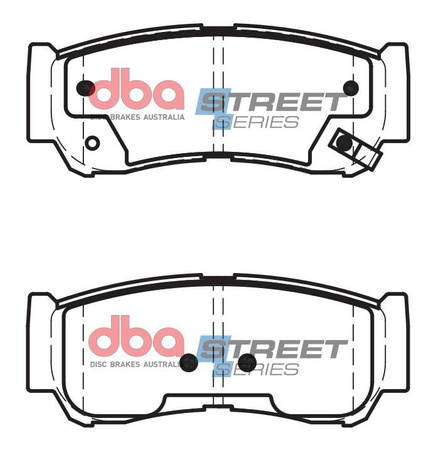 Zadní brzdové destičky DBA Brake Pads Street Series Ceramic - DB2035SS HYUNDAI Santa Fe