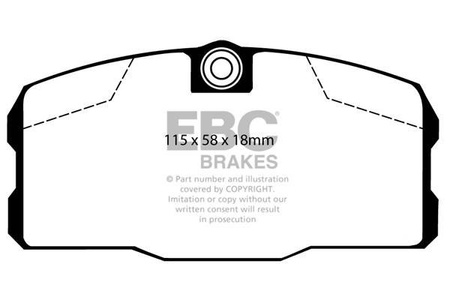 DP443 - Sada brzdových destiček Série ULTIMAX2 EBC Brakes