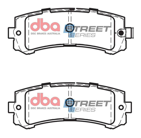 Zadní brzdové destičky DBA Brake Pads Street Series Ceramic - DB2060SS NISSAN Patrol Y61