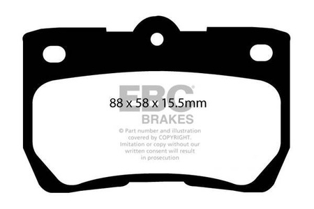 DP1586 - Sada brzdových destiček Série ULTIMAX2 EBC Brakes