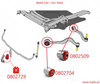 Pouzdra předního lichoběžníku (přední) - MPBS: 0802704 BMW 5 E60 / E61, 6 E63 E64, 7 E65 E66 E67,