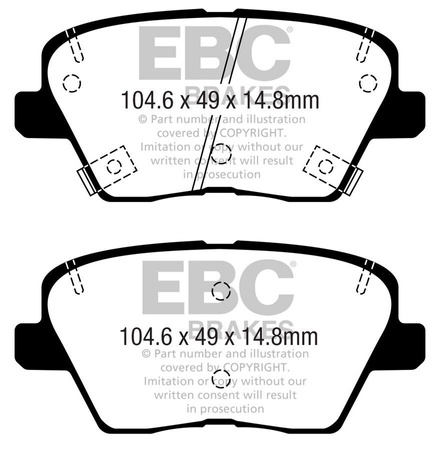 DPX2363 - Sada brzdových destiček Série ULTIMAX2 EBC Brakes