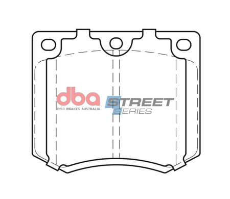 Přední DBA brzdové destičky Street Series Ceramic - DB625SS