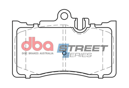 Přední brzdové destičky DBA Brake Pads Street Series Ceramic - DB1496SS LEXUS LS430 XF30