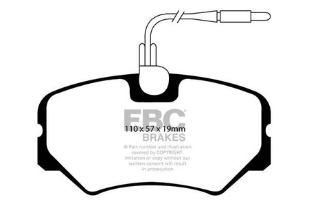 DP1021 - Sada brzdových destiček Série ULTIMAX2 EBC Brakes