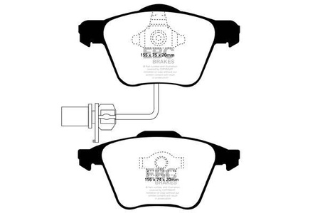 DP41495R - Sada brzdových destiček Série YELLOWSTUFF EBC Brakes