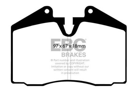 DP612 - Sada brzdových destiček Série ULTIMAX2 EBC Brakes