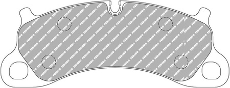 Přední brzdová destička Ferodo Racing DS2500 FCP4955H PORSCHE 911 991 Convertible Targa 991 