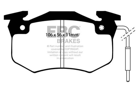 DP458/2 - Sada brzdových destiček Série ULTIMAX2 EBC Brakes