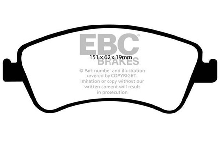 DP1950 - Sada brzdových destiček Série ULTIMAX2 EBC Brakes