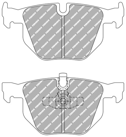Zadní brzdová destička Ferodo Racing DS2500 FCP1808H BMW 3 E90 E91 E92 E93 Convertible Coupe Saloon Touring E91 