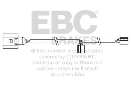 EFA158 - Snímač opotřebení brzdových destiček EBC Brakes
