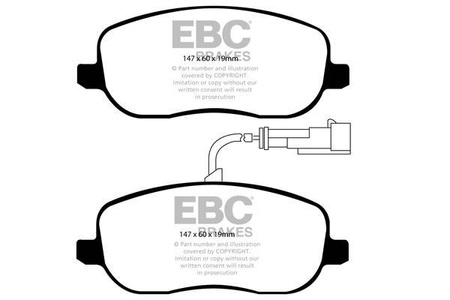 DP1906 - Sada brzdových destiček Série ULTIMAX2 EBC Brakes