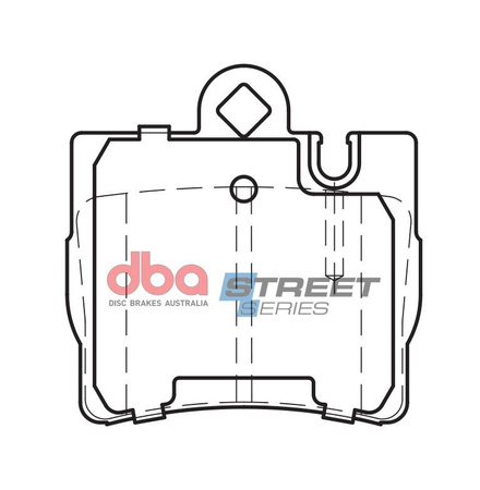 Zadní brzdové destičky DBA Brake Pads Street Series Ceramic - DB1458SS MERCEDES-BENZ CL-Class C215 CL600 S-Class W220 S280 S320 D S430 S500