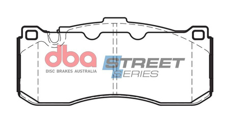 Přední brzdové destičky DBA Brake Pads Street Series Ceramic - DB2195SS BMW 1 Series E82 Coupe 135 E88 Convertible MINI Hatch 2nd Gen R56