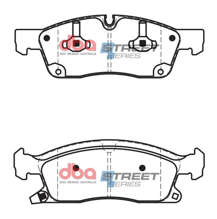 Přední brzdové destičky DBA Brake Pads Street Series Ceramic - DB2216SS DODGE USA Durango JEEP Grand Cherokee MERCEDES-BENZ GL-Class X166 GL350 GL400 GLE-Class W166 GLE250 D 4Matic GLE350 GLE400 Coupe C292 GLE350d GLS-Class GLS350 GLS400 M-Class ML250D