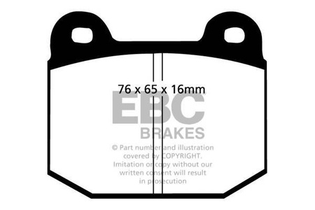 DP3197C - Sada brzdových destiček Série REDSTUFF EBC Brakes