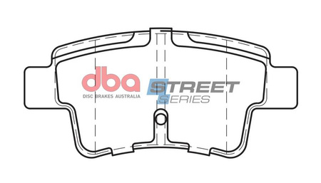 Zadní DBA brzdové destičky Street Series Ceramic - DB2220SS