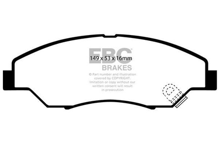 DP1404 - Sada brzdových destiček Série ULTIMAX2 EBC Brakes