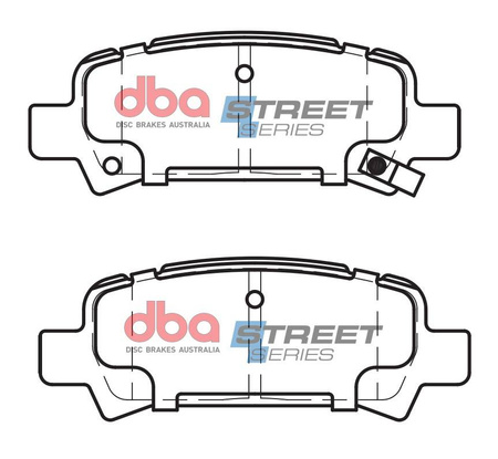 Zadní brzdové destičky DBA Brake Pads Street Series Ceramic - DB1379SS SUBARU Forester SF5 SG5 Impreza Sport Legacy BE5 BH5 Outback