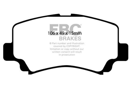 DP1291 - Sada brzdových destiček Série ULTIMAX2 EBC Brakes