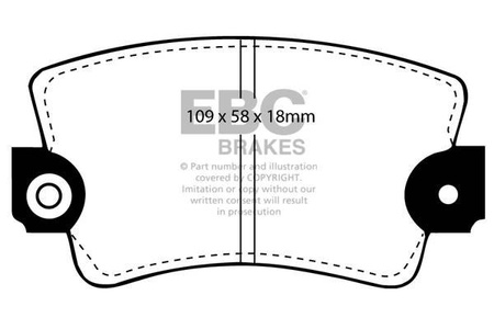 DP324 - Sada brzdových destiček Série ULTIMAX2 EBC Brakes