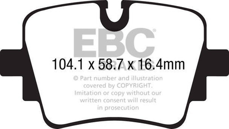 DP32190C - Sada brzdových destiček Série REDSTUFF EBC Brakes