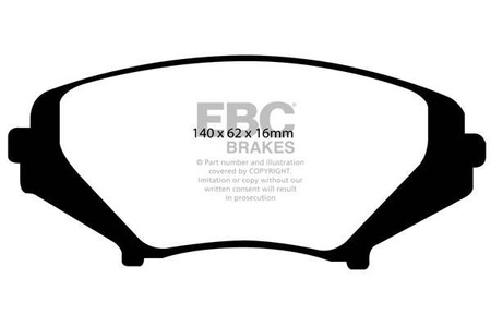 DP41665R - Sada brzdových destiček Série YELLOWSTUFF EBC Brakes