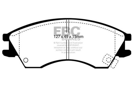 DP1029 - Sada brzdových destiček Série ULTIMAX2 EBC Brakes