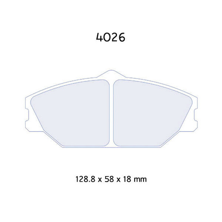 Brzdové destičky Carbone Lorraine RC5 - Renault Clio MK2 2,0 16V / 2.0 RS/ 2,0i RS/ Cup (all)