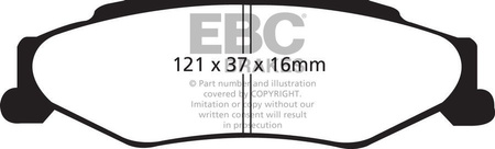 DP1160 - Sada brzdových destiček Série ULTIMAX2 EBC Brakes