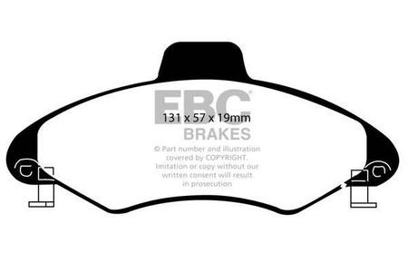 DP837/2 - Sada brzdových destiček Série ULTIMAX2 EBC Brakes