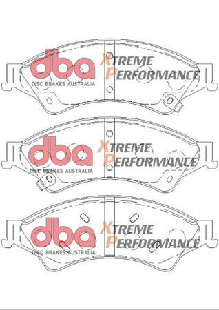 Přední brzdové destičky DBA Brake Pads Xtreme Performance ECE R90 certified - DB2074XP FORD Everest 2nd Gen Ranger MAZDA BT-50