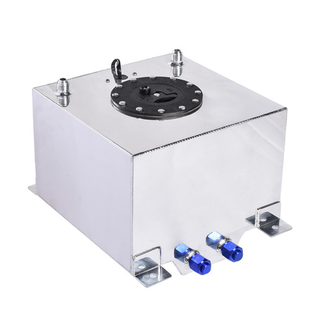 IRP stříbrná 20L hliníková palivová nádrž se snímačem hladiny paliva