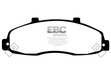 DP41259R - Sada brzdových destiček Série YELLOWSTUFF EBC Brakes