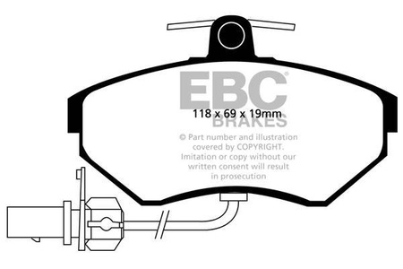 DP1351 - Sada brzdových destiček Série ULTIMAX2 EBC Brakes