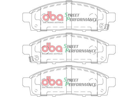 Přední brzdové destičky DBA Brake Pads Street Performance - DB1774SP FIAT Fullback MITSUBISHI L 200 06-15 L200 MQ Series