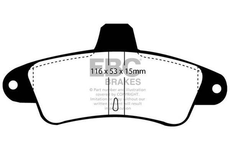 DP960 - Sada brzdových destiček Série ULTIMAX2 EBC Brakes