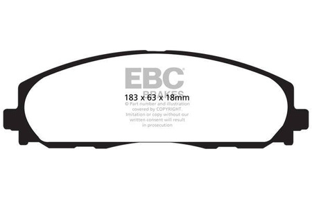 DP1888 - Sada brzdových destiček Série ULTIMAX2 EBC Brakes