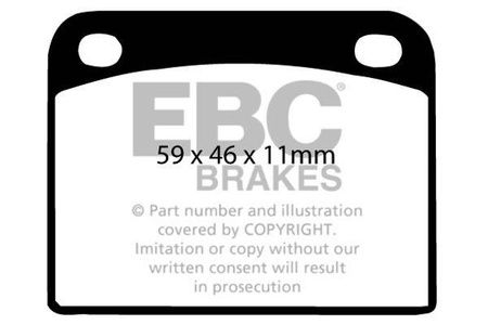 DP217 - Sada brzdových destiček Série ULTIMAX2 EBC Brakes