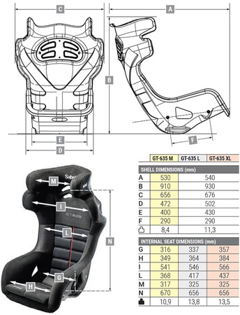 Autosedačka Sabelt GT-635
