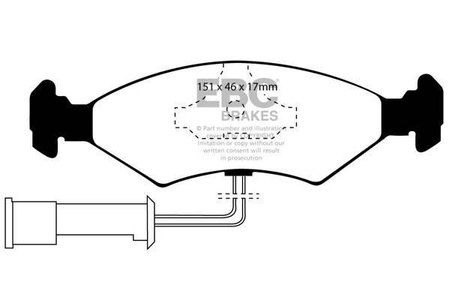 DP389 - Sada brzdových destiček Série ULTIMAX2 EBC Brakes