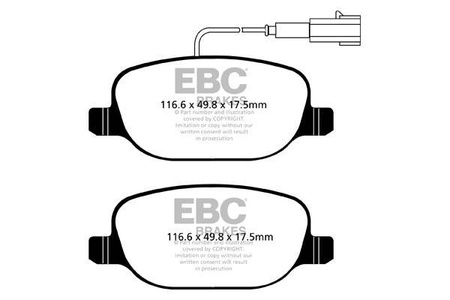 DPX2080 - Sada brzdových destiček Série ULTIMAX2 EBC Brakes
